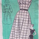 Vintage 50’s Anne Adams 4666 Sleeveless Jumper Dress and Blouse Pattern Size 16.5 Bust 37