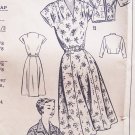 Vintage 50’s Mail Order Pattern 2074 Kimono Sleeve Dress and Bolero Size 16 ½ With Envelope