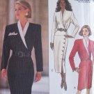 Butterick 6512 Asymmetrical Side Button Dress Pattern Uncut Size 18-22 Straight Skirt Long Sleeve