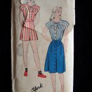 Vintage 40’s New York Pattern 903 Playsuit and Skirt Unused Factory Fold Size 16