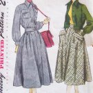 Vintage 40s Simplicity 3000 Flared Skirt Cropped Lumber Jacket Pattern Size 12 B30