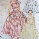 Vintage 50s Simplicity 4662 Full Skirt Evening Dress Pattern Sleeveless Size 12 B30