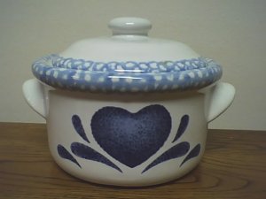 Blue Heart Jar