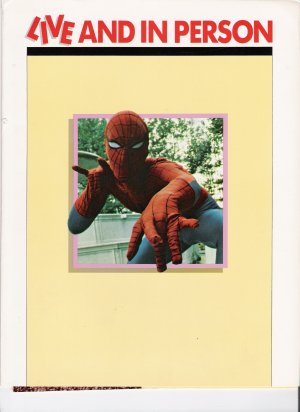 Marvel Comics : Live and In Person Promotional Catalg