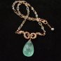 18k Rose Gold Vermeil French Acanthus & Fluorite Necklace
