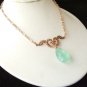 18k Rose Gold Vermeil French Acanthus & Fluorite Necklace