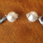 Silver Vintage French Birds (L+R) and Pearl Earrings