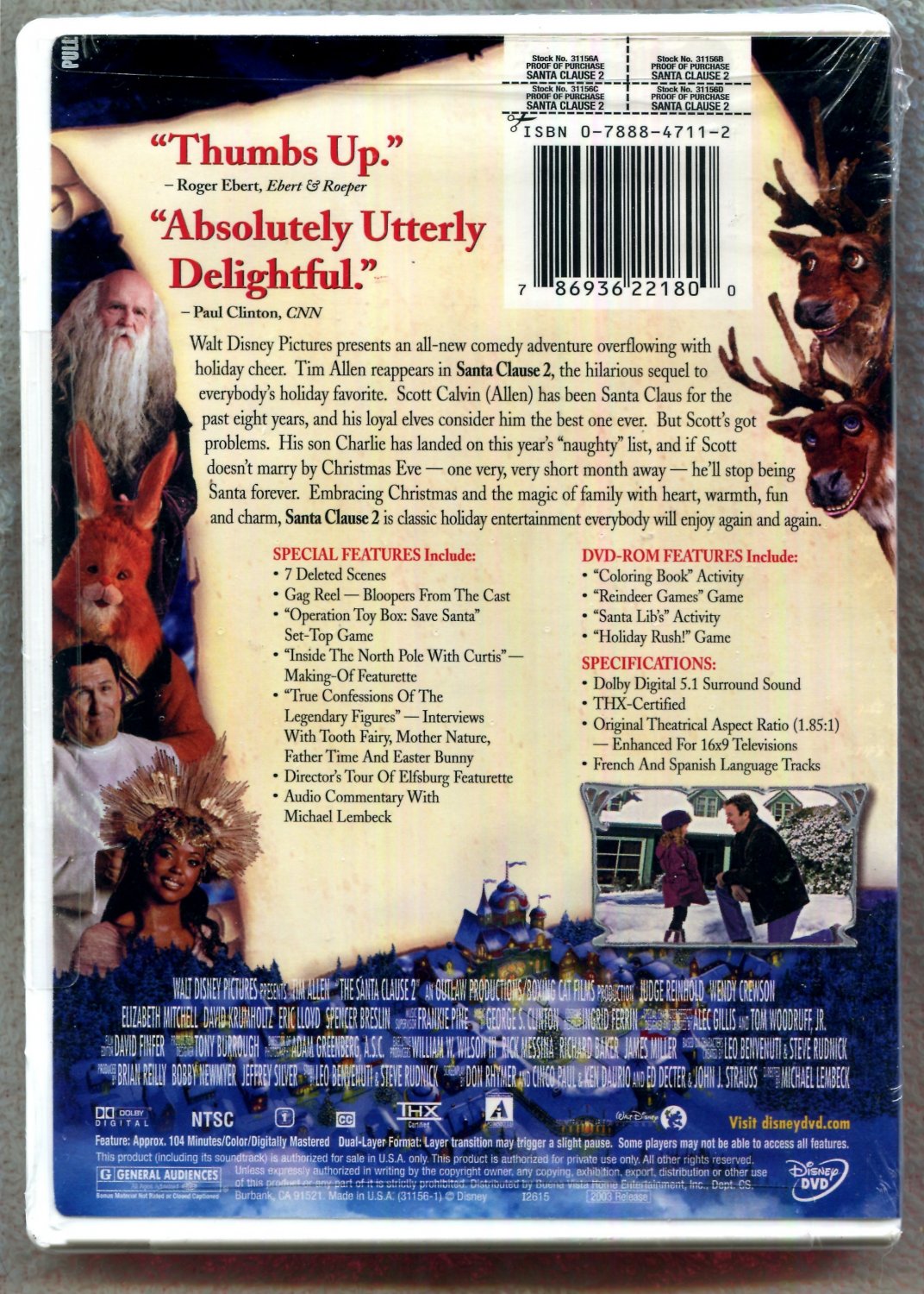 DVD Disney Santa Clause 2