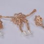 Pendant Set with American Diamonds and Drop Pearls