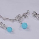 Pendant Set with Semi Precious American Diamonds
