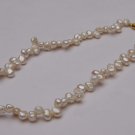 Pearls Chain of Uneven Shape with Cream Color Peals