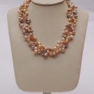 Pearls String with Uneven Shaped Multicolored Pearls