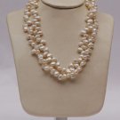 Hyderabad Pearls Chain with Cream Color Pearls