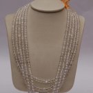 Crystal Round Beads mala of Single Line