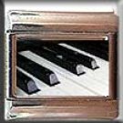 PIANO KEYS ITALIAN CHARM CHARMS