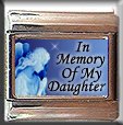 IN MEMORY OF DAUGHTER GUARDIAN ANGEL ITALIAN CHARM