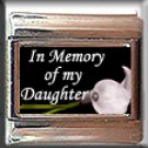 IN MEMORY OF DAUGHTER CALLA LILY ITALIAN CHARM