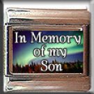 IN MEMORY OF SON AURORA LIGHTS ITALIAN CHARM