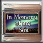 IN MEMORY OF SON AURORA LIGHTS ITALIAN CHARM