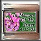 IN MEMORY OF SISTER LILACS ITALIAN CHARM CHARMS