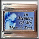 IN MEMORY OF MOM DAD GUARDIAN ANGEL ITALIAN CHARM