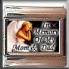 IN MEMORY OF MOM DAD ANGEL ITALIAN CHARM