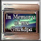 IN MEMORY OF GRANDPA AURORA LIGHTS ITALIAN CHARM