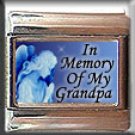 IN MEMORY OF GRANDPA GUARDIAN ANGEL ITALIAN CHARM