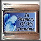 IN MEMORY OF GRANDMA GUARDIAN ANGEL ITALIAN CHARM