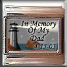 IN MEMORY OF DAD LIGHTHOUSE ITALIAN CHARM