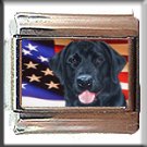 BLACK LABRADOR ITALIAN CHARM