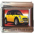 YELLOW MINI COOPER ITALIAN CHARM