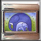 BLUE ELEPHANTS ITALIAN CHARM CHARMS
