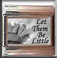 LET THEM BE LITTLE BABY ITALIAN CHARM CHARMS