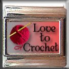 LOVE TO CROCHET ITALIAN CHARM CHARMS