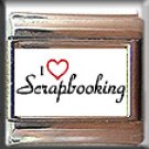 I LOVE SCRAPBOOKING ITALIAN CHARM