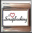 I LOVE SCRAPBOOKING ITALIAN CHARM