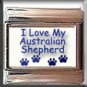 I LOVE MY AUSTRALIAN SHEPHERED ITALIAN CHARM