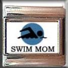 SWIM MOM ITALIAN CHARM CHARMS
