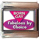 BORN GAY ITALIAN CHARM CHARMS