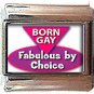 BORN GAY ITALIAN CHARM CHARMS