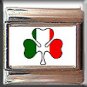 IRISH SHAMROCK ITALIAN CHARM CHARMS