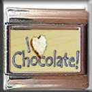 I LOVE CHOCOLATE ITALIAN CHARM CHARMS