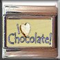 I LOVE CHOCOLATE ITALIAN CHARM CHARMS