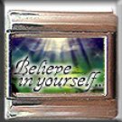 BELIEVE IN YOURSELF ITALIAN CHARM CHARMS