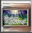 BELIEVE IN YOURSELF ITALIAN CHARM CHARMS