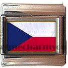 CZECH FLAG ITALIAN CHARM CHARMS