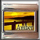 CUSTOM NAME SUNSET ITALIAN CHARM CHARMS