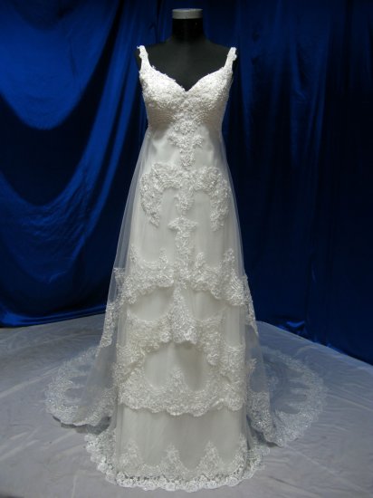 Sexy wedding gown Strapless A-Line Gown,Chapel train eveing dress custom make
