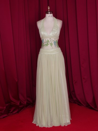 Sexy silk prom evening dress